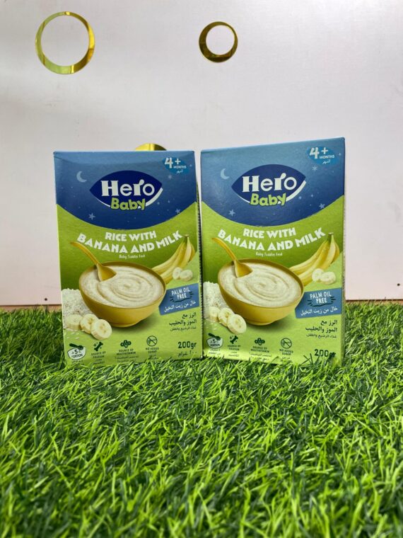 Hero Baby Rice with Banana and milk