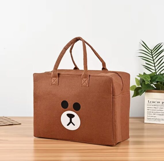 Tote / Felt Bag (Brown)